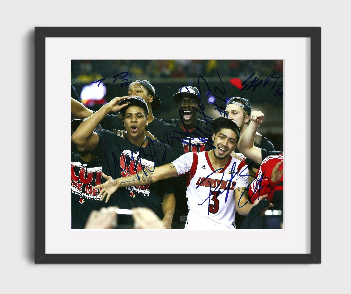 Louisville Basketball 2013 Championship Team Celebration Group College Basketball Wall Art 16x20 Gallery Frame college basketball wall art print