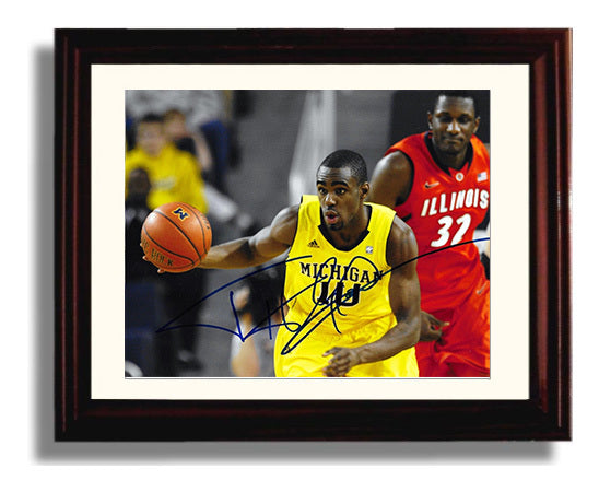 Michigan Basketball Tim Hardaway Jr Wolverine Sharpshooter College Basketball Wall Art 8x10 Beveled Frame college basketball wall art print