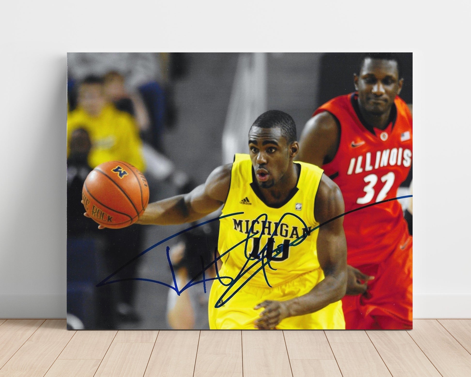 Michigan Basketball Tim Hardaway Jr Wolverine Sharpshooter College Basketball Wall Art 16x20 Unframed Print college basketball wall art print