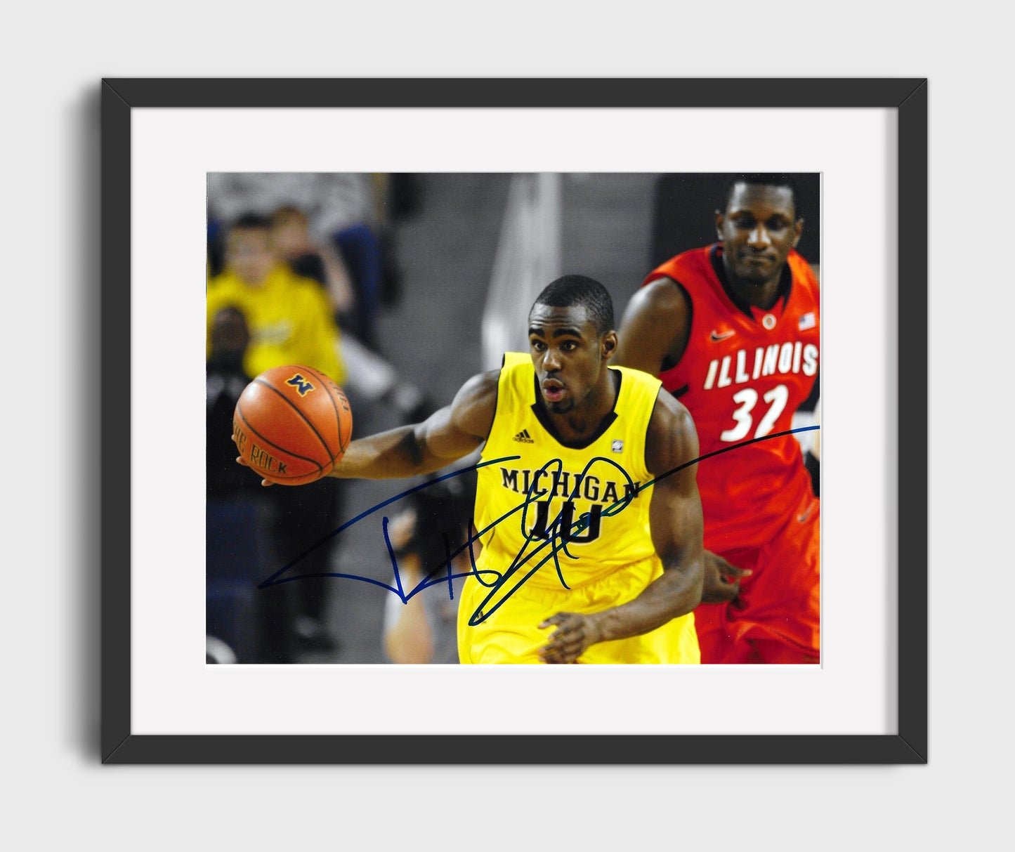 Michigan Basketball Tim Hardaway Jr Wolverine Sharpshooter College Basketball Wall Art 16x20 Gallery Frame college basketball wall art print