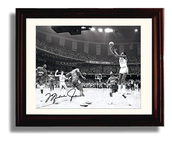 North Carolina Basketball Jordan Clutch Jumper Arena Spotlight College Basketball Wall Art 8x10 Beveled Frame college basketball wall art print