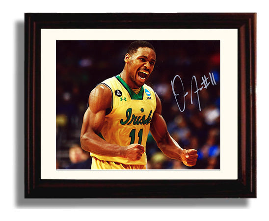 Notre Dame Basketball Demetrius Jackson Emotional Celebration College Basketball Wall Art 8x10 Beveled Frame college basketball wall art print