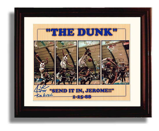 Pittsburgh Basketball Jerome Lane The Dunk Glass Shatter Sequence College Basketball Wall Art 8x10 Beveled Frame college basketball wall art print