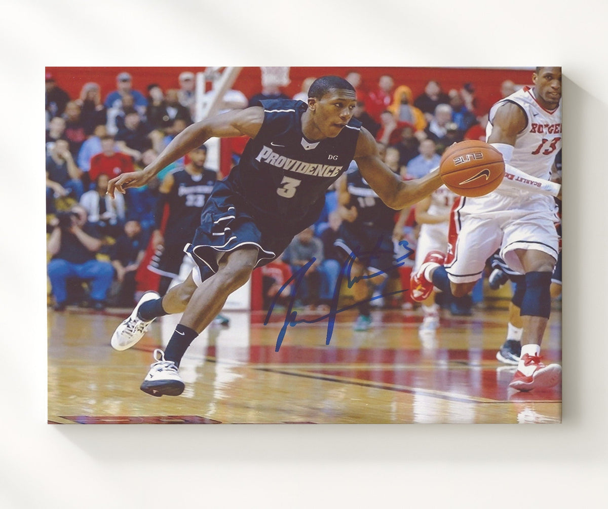 Providence Basketball Kris Dunn Clutch Late Clock Attack 16x20 Gallery Frame college basketball wall art