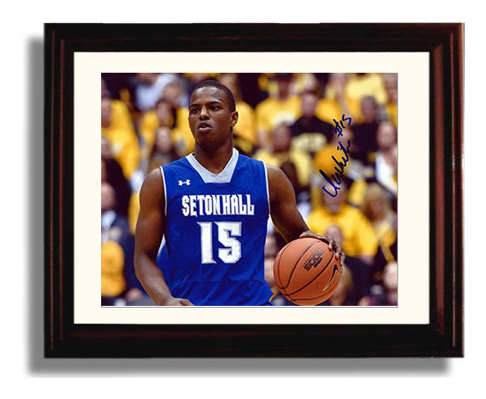 Seton Hall Basketball Isaiah Whitehead Floor General Control College Basketball Wall Art 8x10 Beveled Frame college basketball wall art print