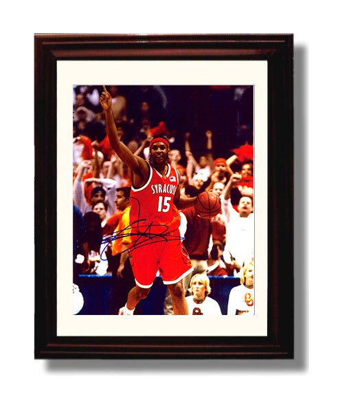 Syracuse Basketball Carmelo Anthony National Title Drive SI Cover 2003 College Basketball Wall Art 8x10 Beveled Frame college basketball wall art print
