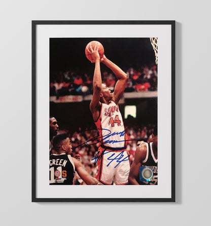 Syracuse Basketball Derrick Coleman Inside Finish - College Basketball Framed Print