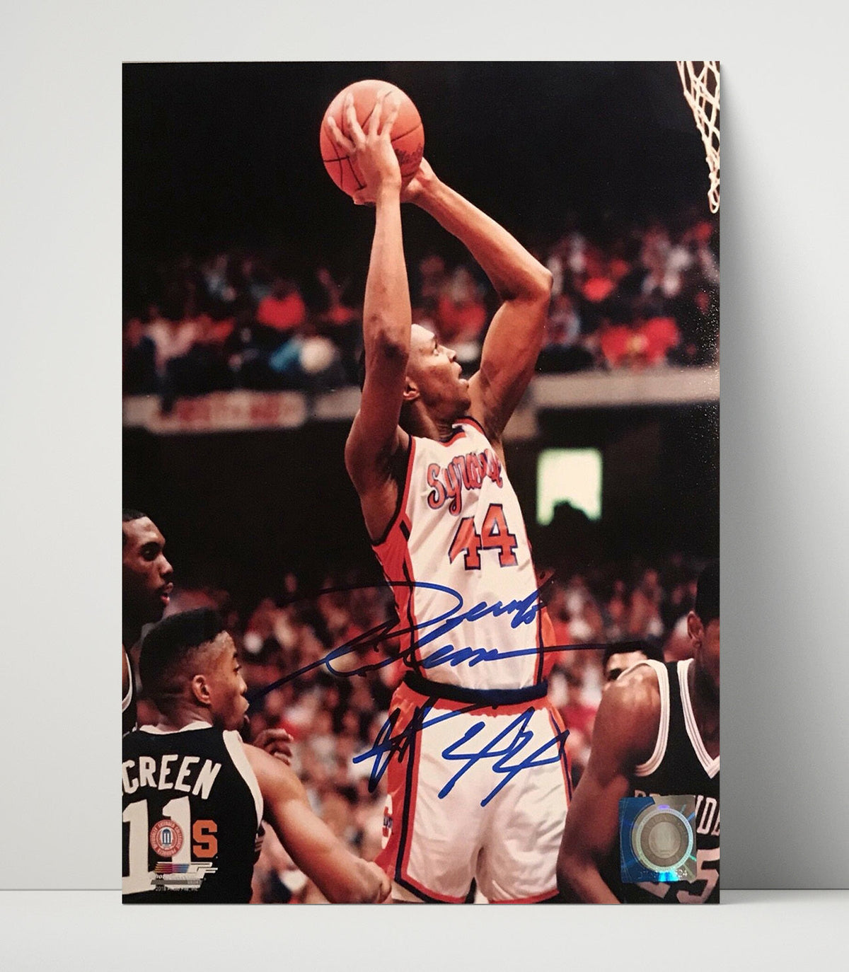 Syracuse Basketball Derrick Coleman Inside Finish 8x10 Beveled Frame college basketball wall art