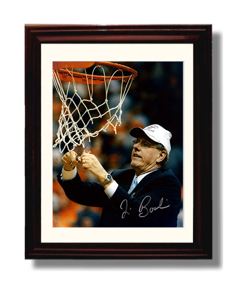 Syracuse Basketball Jim Boeheim Net Cut Championship Moment College Basketball Wall Art 8x10 Beveled Frame college basketball wall art print