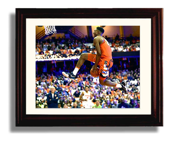 Syracuse Basketball Tyus Battle Between the Legs Dunk Showcase College Basketball Wall Art 8x10 Beveled Frame college basketball wall art print