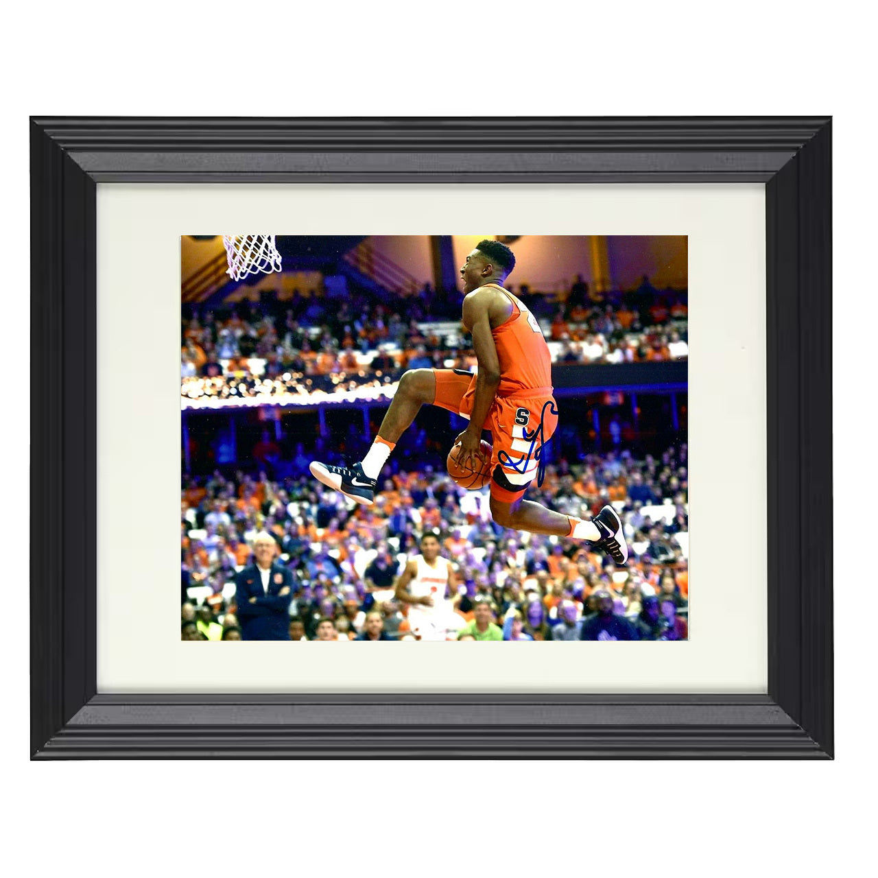 Syracuse – Tyus Battle Between-the-Legs Dunk Showcase – 8x10 black beveled framed college basketball wall art