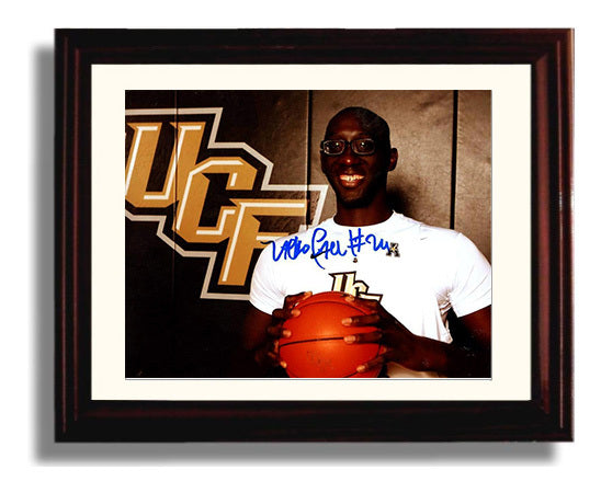 UCF Basketball Tacko Fall Towering Rim Presence Dunk College Basketball Wall Art 8x10 Beveled Frame college basketball wall art print