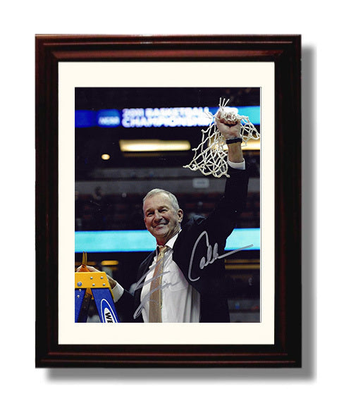 UConn Basketball Jim Calhoun Net Cut Championship Moment College Basketball Wall Art 8x10 Beveled Frame college basketball wall art print