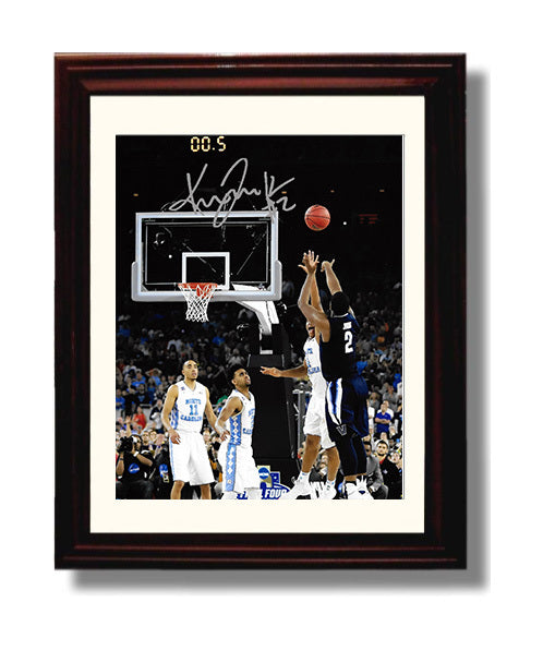 Villanova Basketball Kris Jenkins Buzzer Beater The Shot Heard Round 2016 College Basketball Wall Art 8x10 Beveled Frame college basketball wall art print