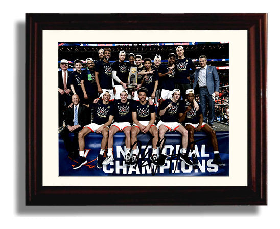 Virginia Basketball Kyle Guy National a championship celebration 2019 College Basketball Wall Art 8x10 Beveled Frame college basketball wall art print