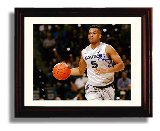 Xavier Basketball Trevon Bluiett Clutch Shot Creator College Basketball Wall Art 8x10 Beveled Frame college basketball wall art print