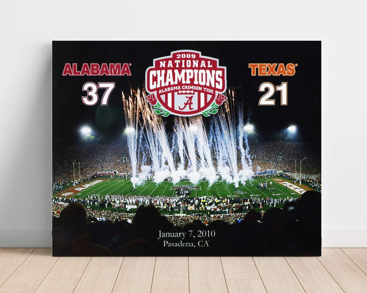 Alabama Football - 2009 National Championship Rose Bowl Celebration 8x10 Unframed Print college football wall art