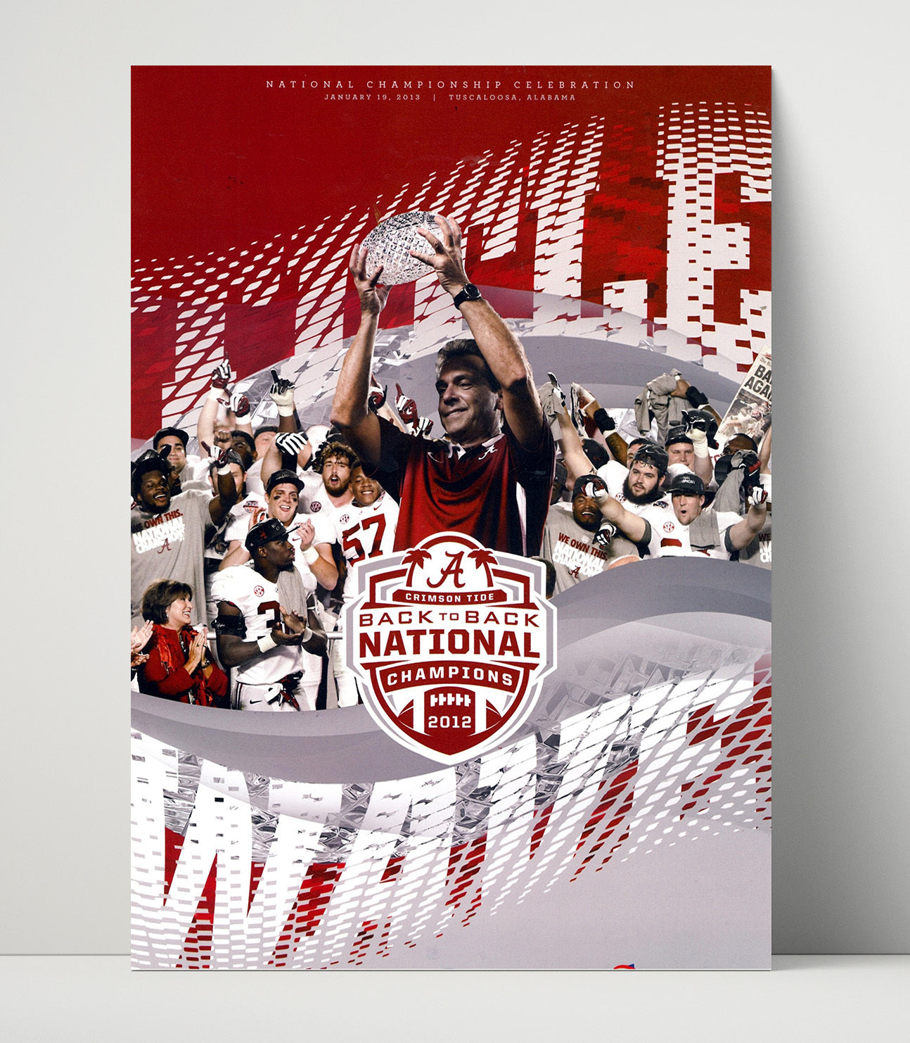Alabama Football - 2012 Parade Champs - Back to Back Tide 8x10 Unframed Print college football wall art