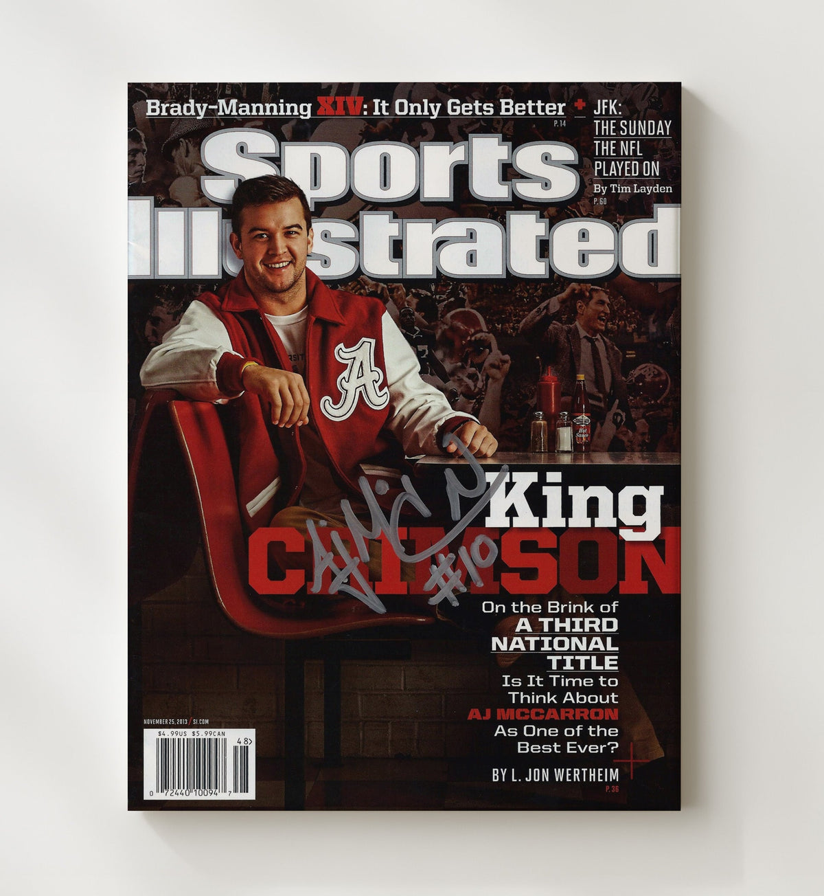 Alabama Football - AJ McCarron - King Crimson 8x10 Canvas college football wall art