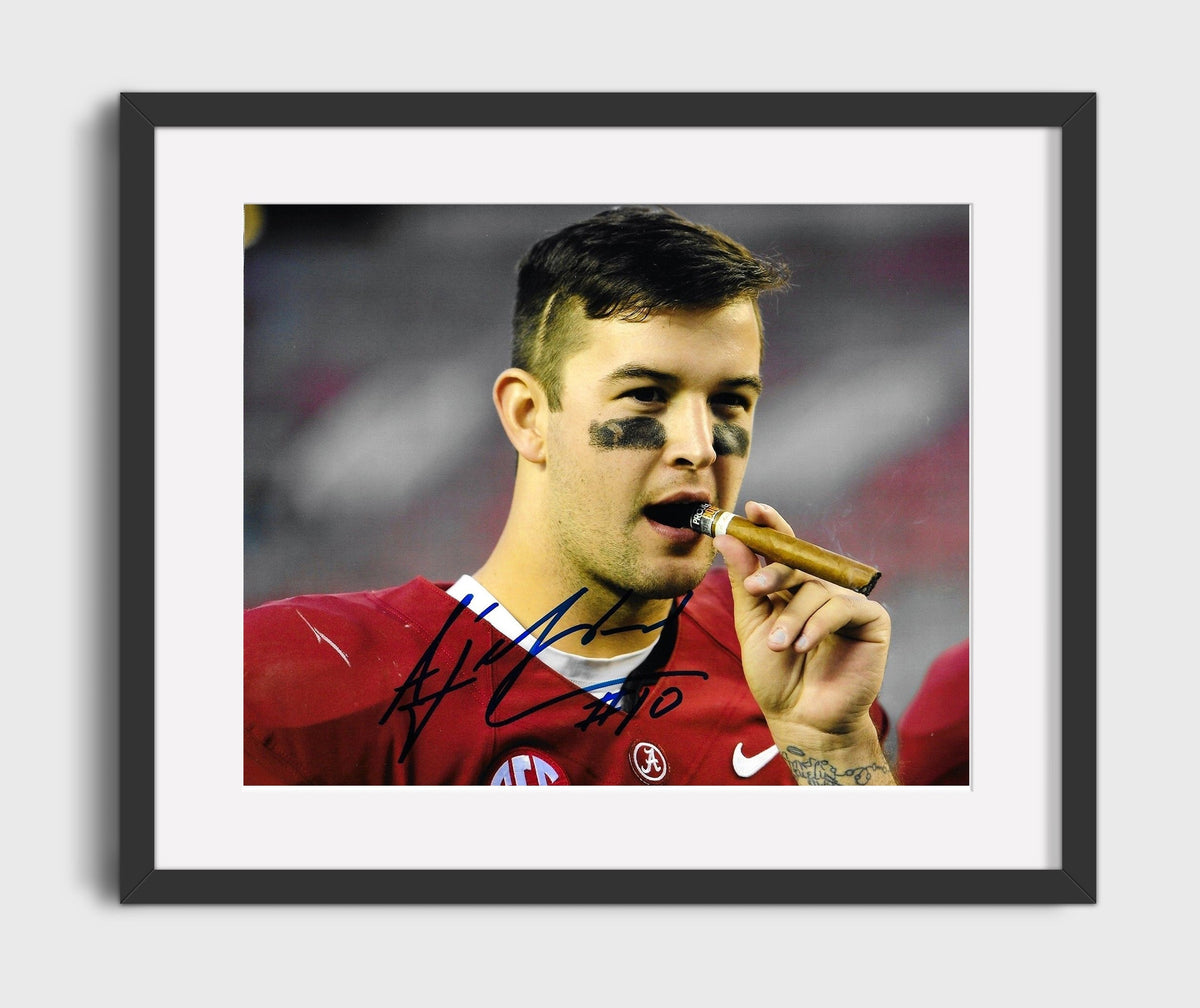 Alabama Football - AJ McCarron Championship Cigar Celebration 8x10 Gallery Frame college football wall art