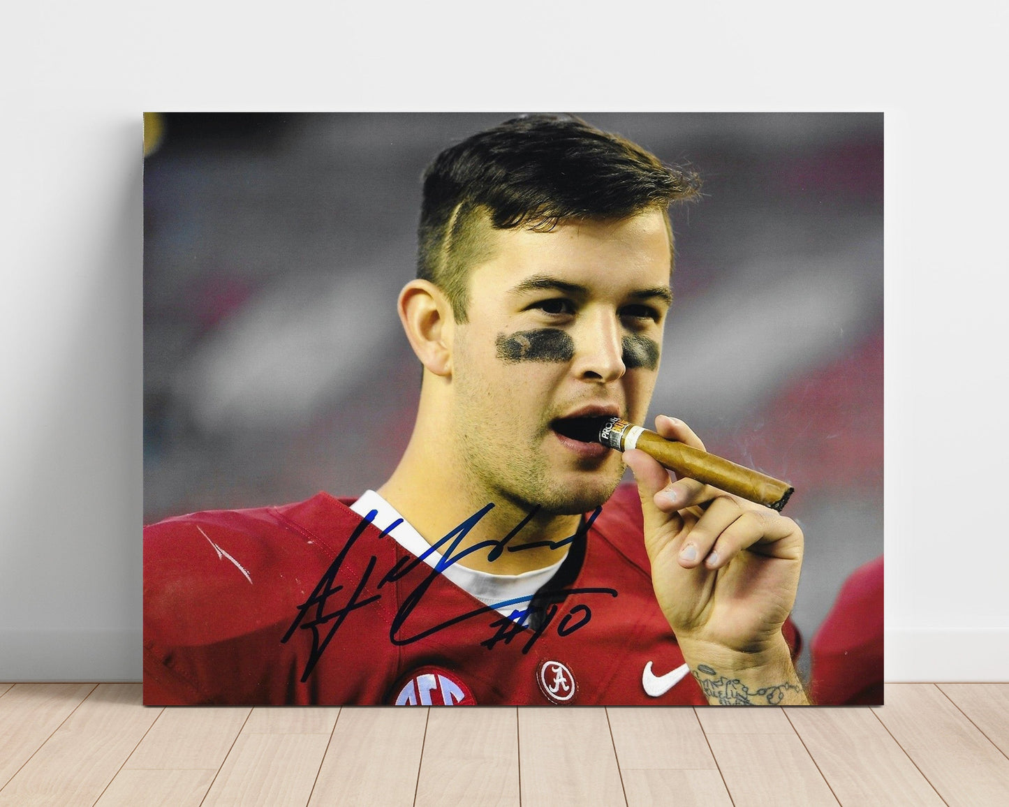Alabama Football - AJ McCarron Championship Cigar Celebration 8x10 Unframed Print college football wall art