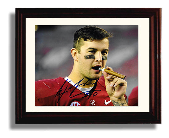 Alabama Football - AJ McCarron Championship Cigar Celebration 8x10 Beveled Frame college football wall art
