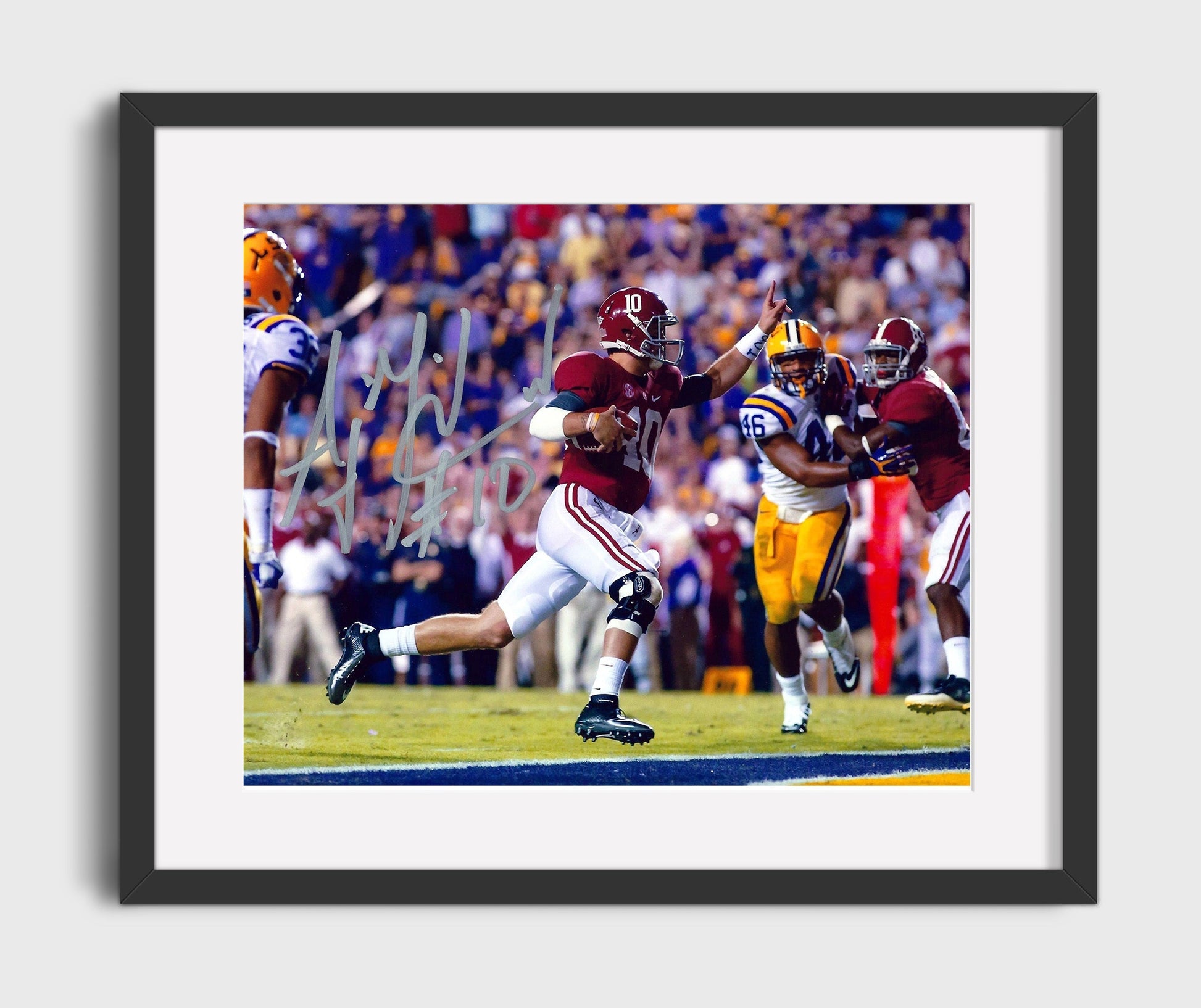 Alabama Football - AJ McCarron Game Winning Drive 2013 Title 8x10 Gallery Frame college football wall art