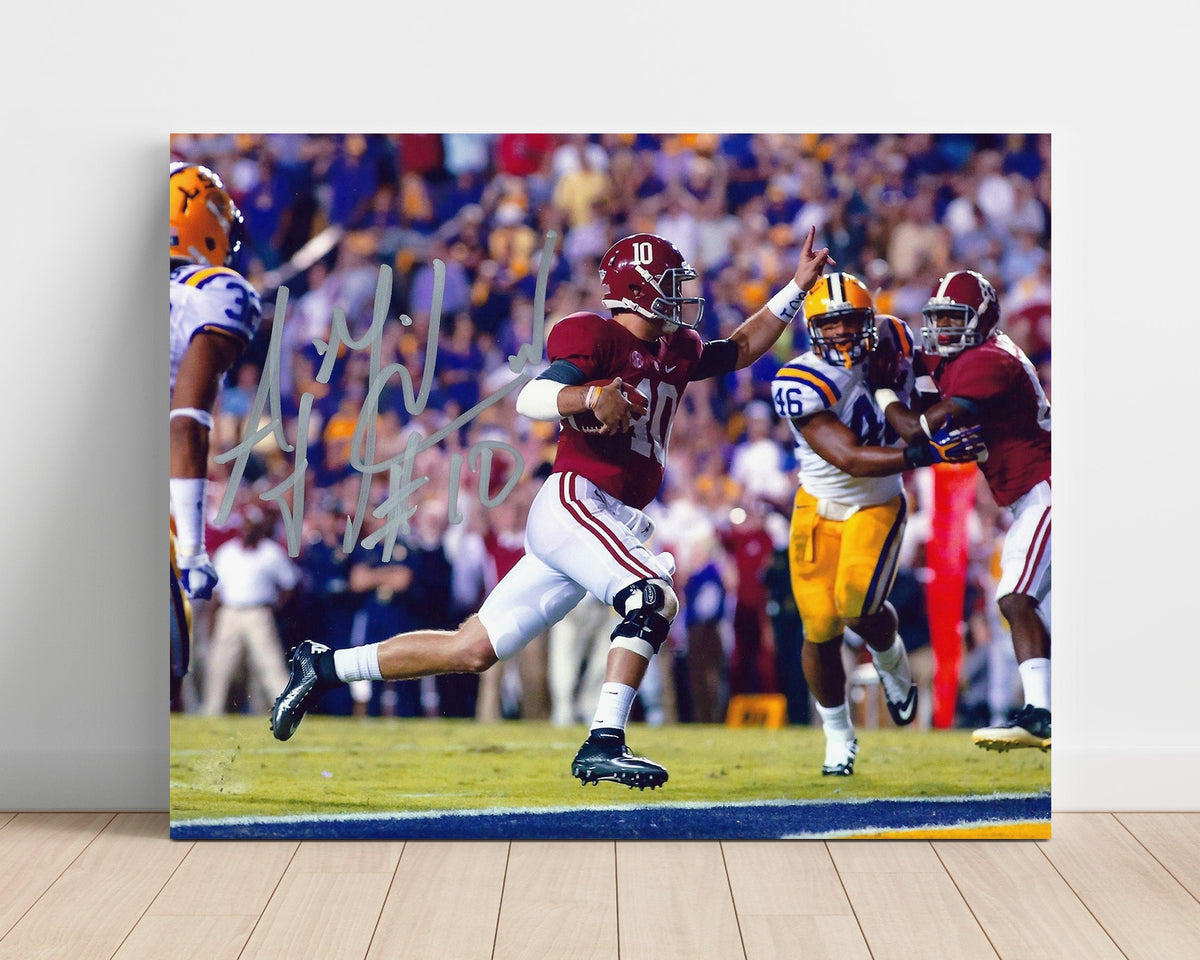 Alabama Football - AJ McCarron Game Winning Drive 2013 Title 8x10 Unframed Print college football wall art
