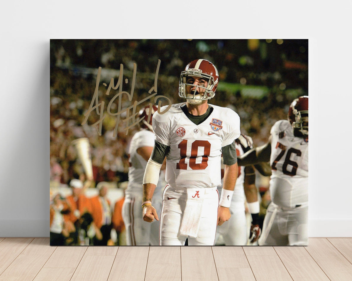 Alabama Football - AJ McCarron Sideline Roar Celebration 8x10 Unframed Print college football wall art