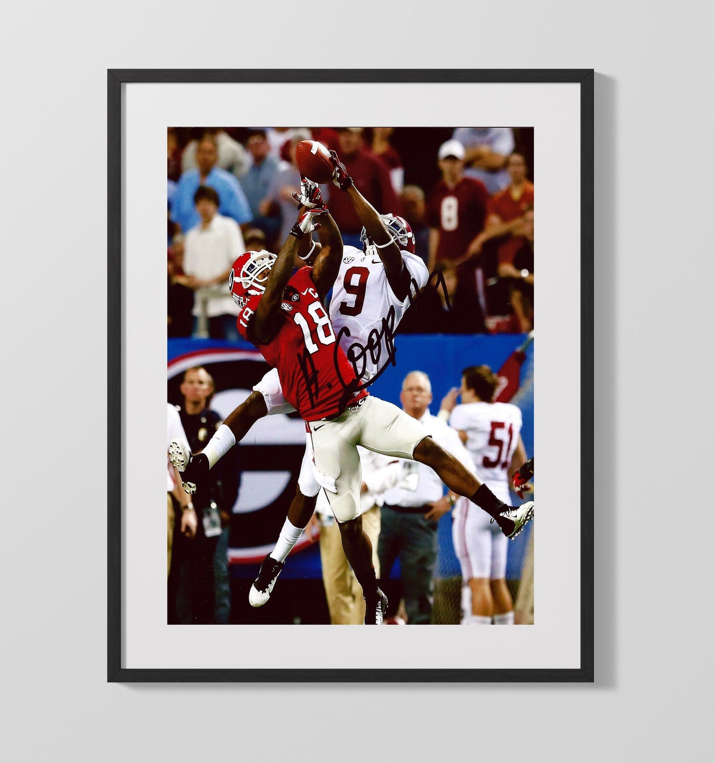 Alabama Football - Amari Cooper High Grab - Clutch Catch 8x10 Gallery Frame college football wall art