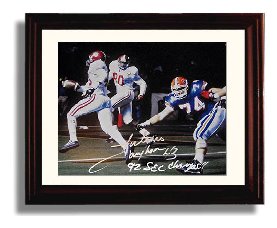 Alabama Football - Antonio Langham Interception Return 1992 SEC Championship 8x10 Beveled Frame college football wall art