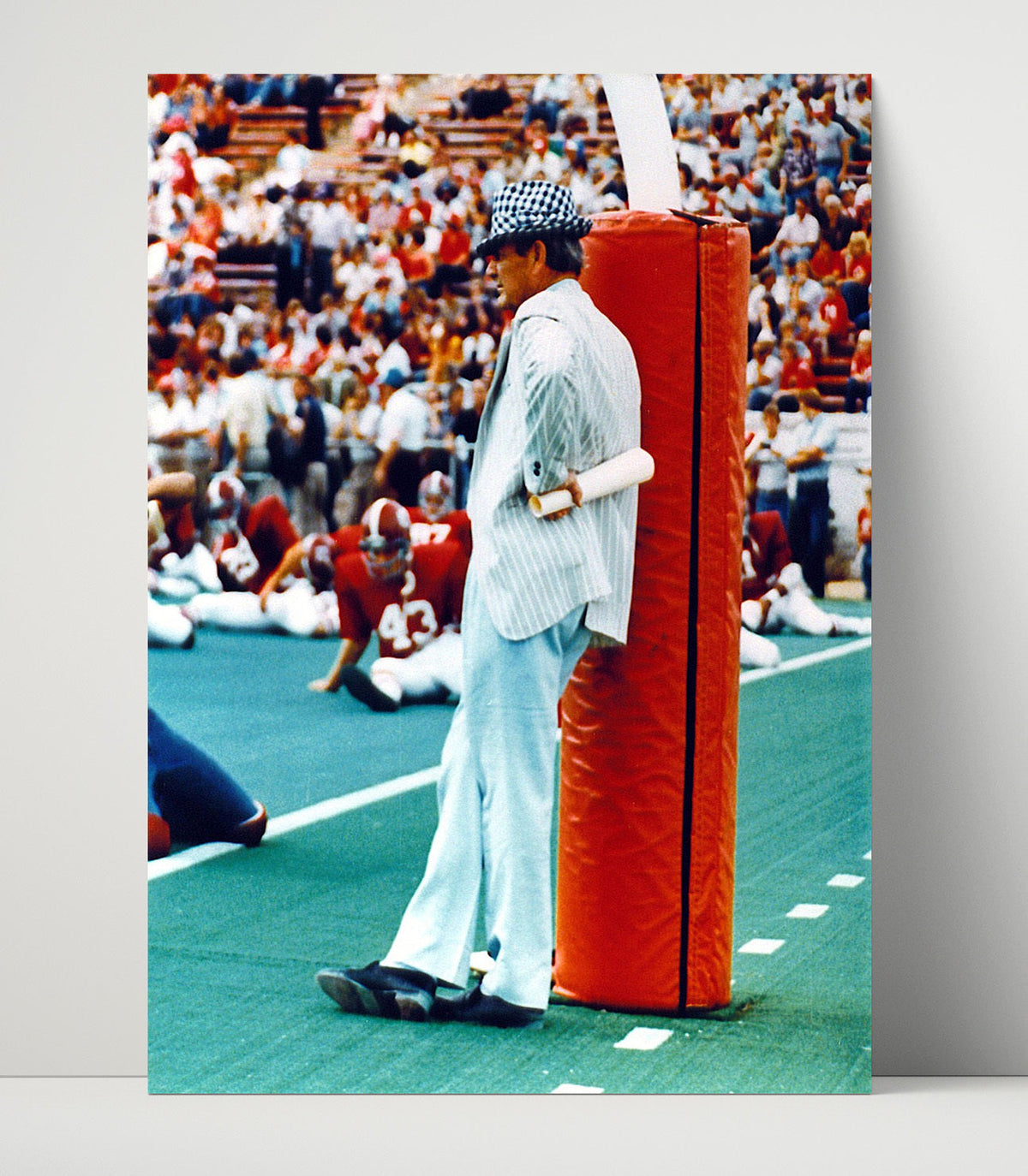 Alabama Football - Bear Bryant Sideline Style - Houndstooth Legend 8x10 Unframed Print college football wall art