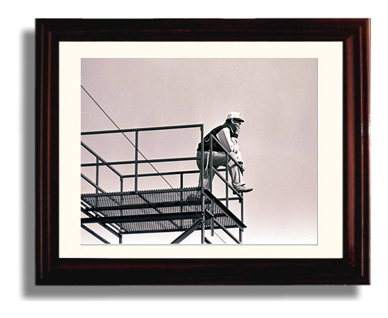 Alabama Football Bear Bryant Tower Overlook College Football Wall Art 8x10 Beveled Frame wall art print – College Football decor