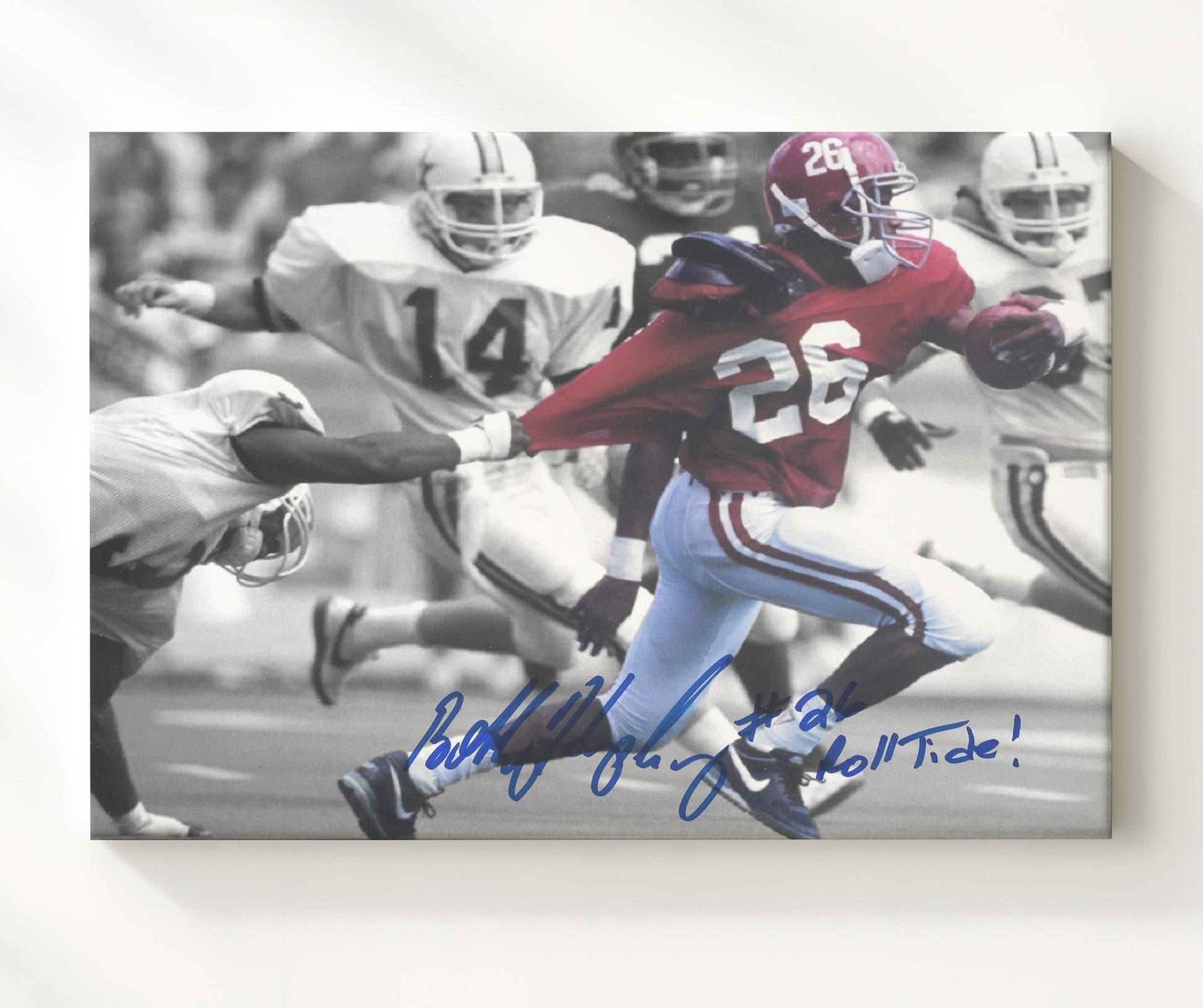 Alabama Football - Bobby Humphrey Broken Tackle Power Run 8x10 Canvas college football wall art