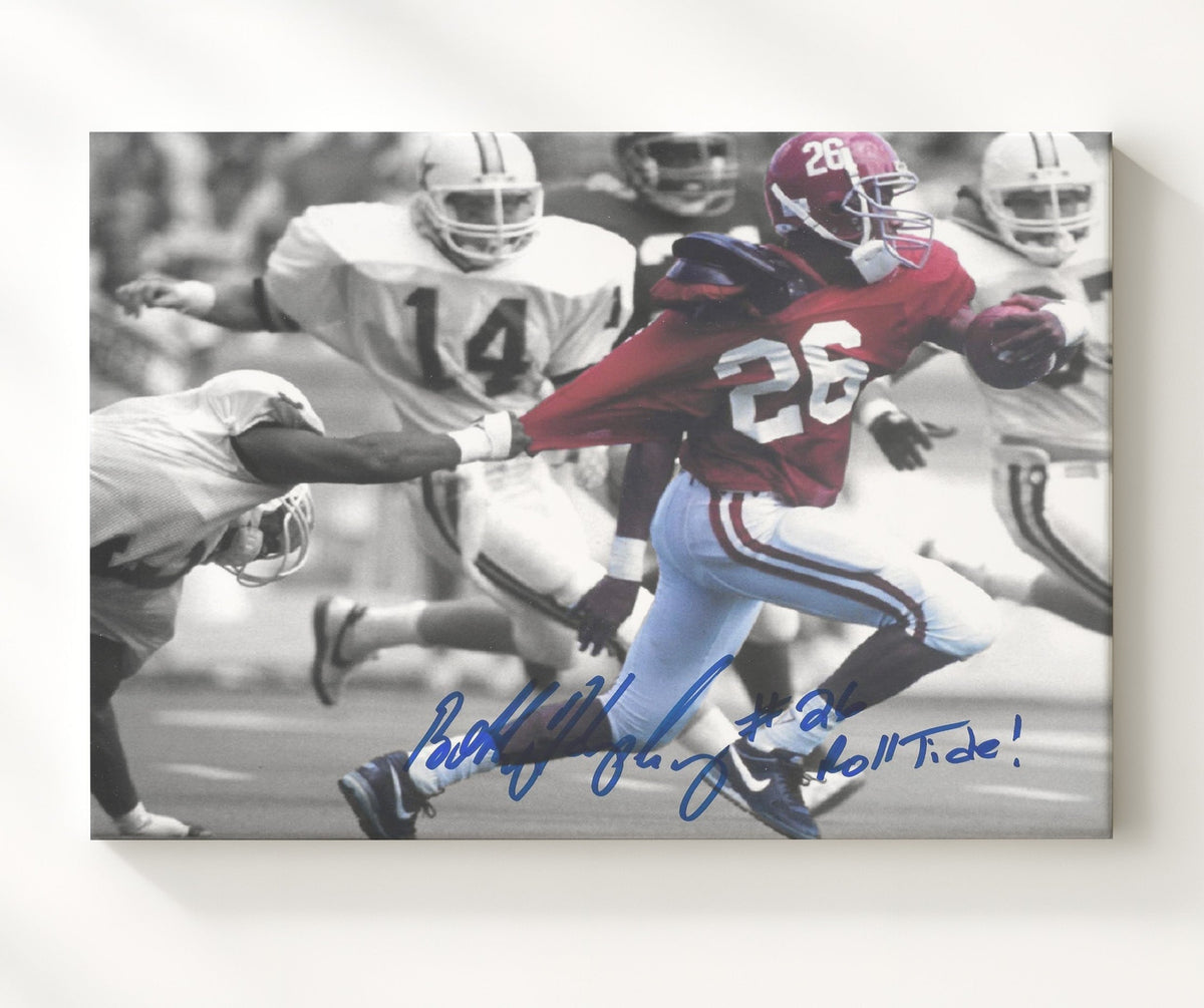 Alabama Football - Bobby Humphrey Broken Tackle Power Run 8x10 Canvas college football wall art