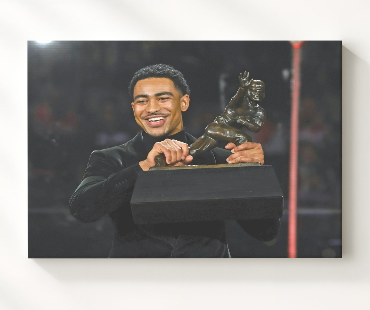 Alabama Football - Bryce Young Heisman Moment 8x10 Canvas college football wall art