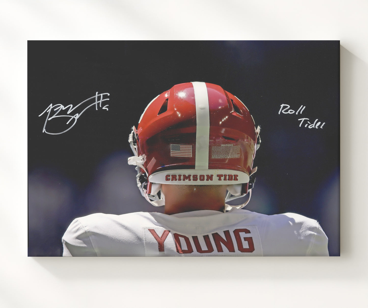 Alabama Football - Bryce Young Heisman Pose Spotlight 8x10 Canvas college football wall art