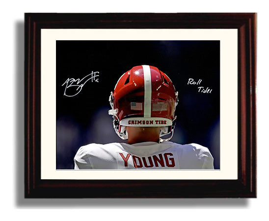 Alabama Football - Bryce Young Heisman Pose Spotlight 8x10 Beveled Frame college football wall art