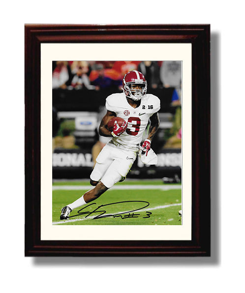 Alabama Football Calvin Ridley Breakaway Run College Football Wall Art 8x10 Beveled Frame wall art print – College Football decor