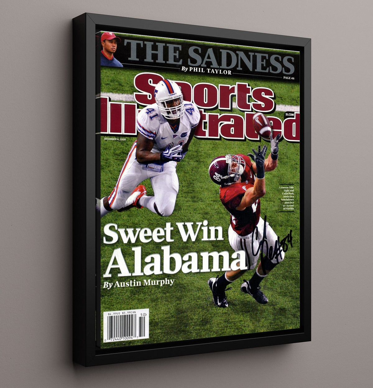 Alabama Football - Colin Peek - Sweet Win Alabama 8x10 Framed Canvas college football wall art