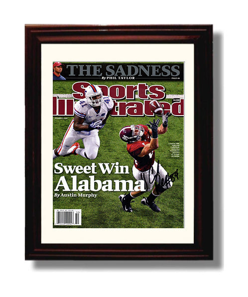 Alabama Football Colin Peek Sweet Win Alabama College Football Wall Art 8x10 Beveled Frame wall art print – College Football decor