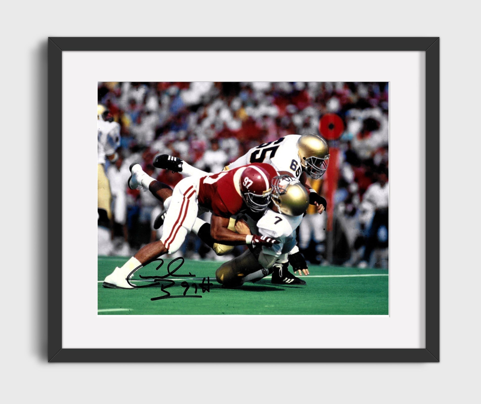 Alabama Football - Cornelius Bennett Backfield Sack Pressure 8x10 Gallery Frame college football wall art
