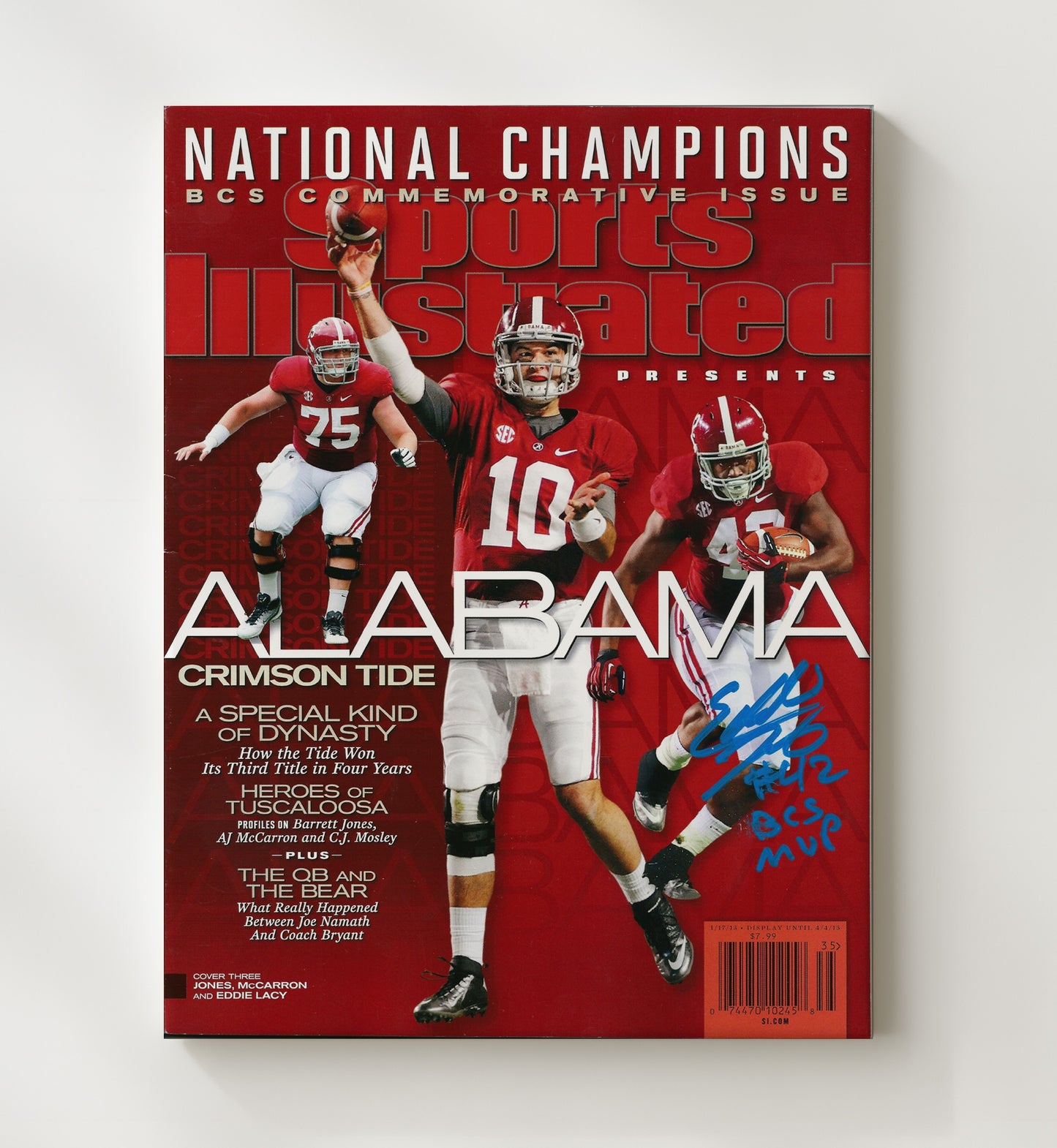 Alabama Football Crimson Tide A Special Kind of Dynasty College Football Wall Art 20x24 Canvas wall art print – College Football decor