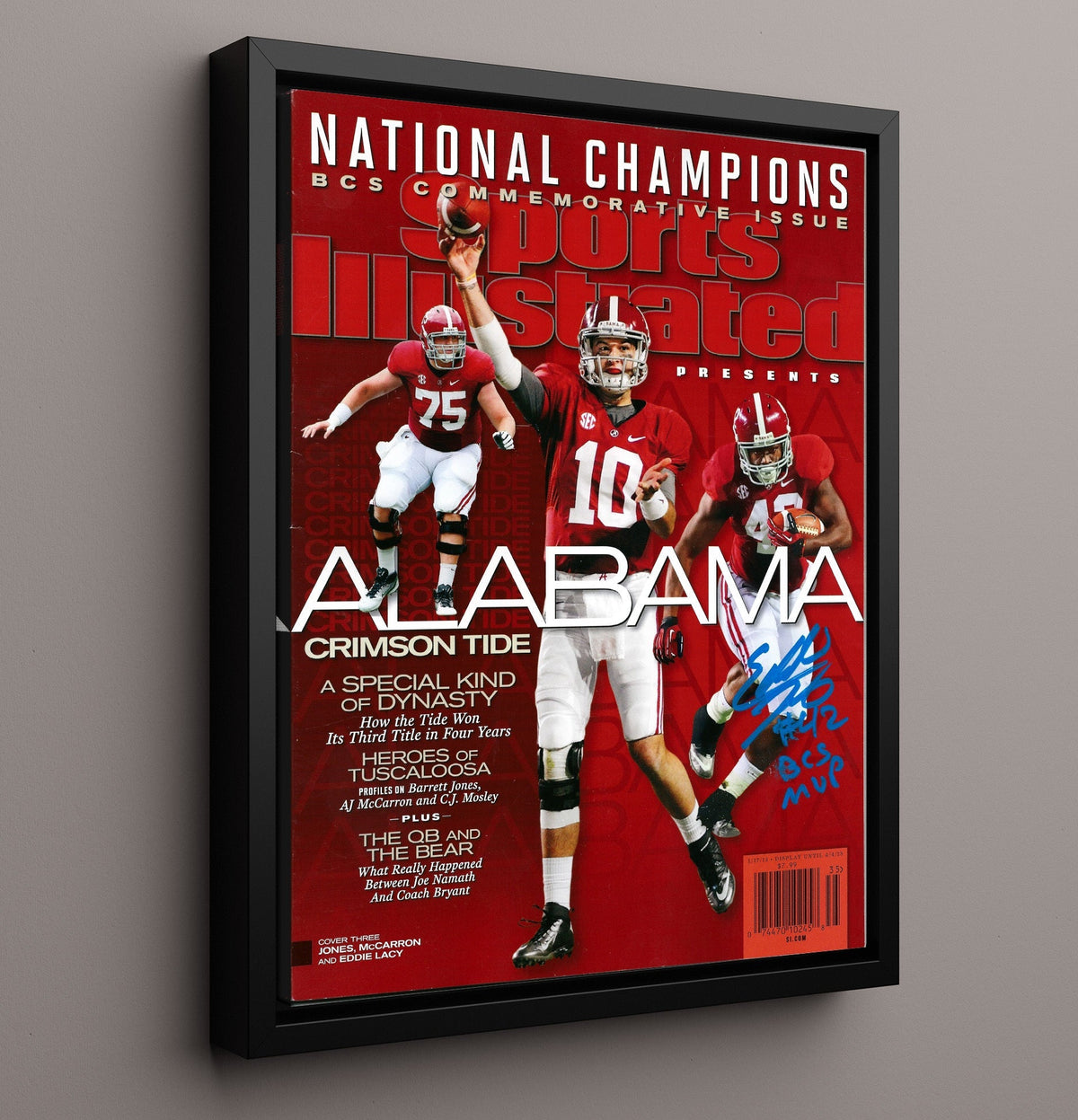 Alabama Football - Crimson Tide - A Special Kind of Dynasty 8x10 Framed Canvas college football wall art