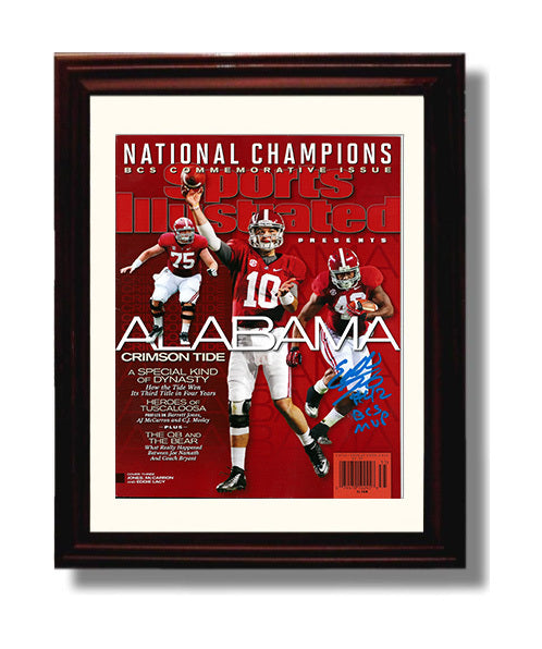 Alabama Football Crimson Tide A Special Kind of Dynasty College Football Wall Art 8x10 Beveled Frame wall art print – College Football decor