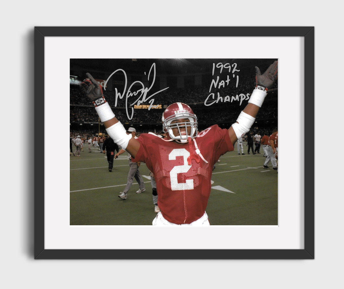 Alabama Football - David Palmer Arms Raised 1992 Championship Celebration 8x10 Gallery Frame college football wall art
