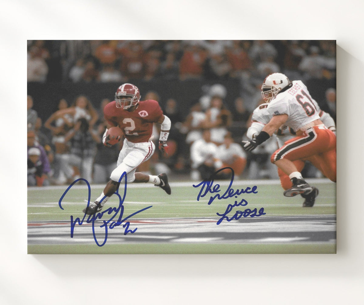 Alabama Football - David Palmer Breakaway Run Open Field Angle 8x10 Canvas college football wall art