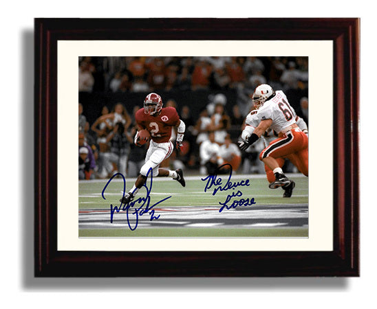 Alabama Football David Palmer Breakaway Run Open Field Angle College Football Wall Art 8x10 Beveled Frame wall art print – College Football decor