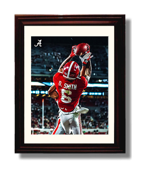 Alabama Football DeVonta Smith Championship Hands College Football Wall Art 8x10 Beveled Frame wall art print – College Football decor