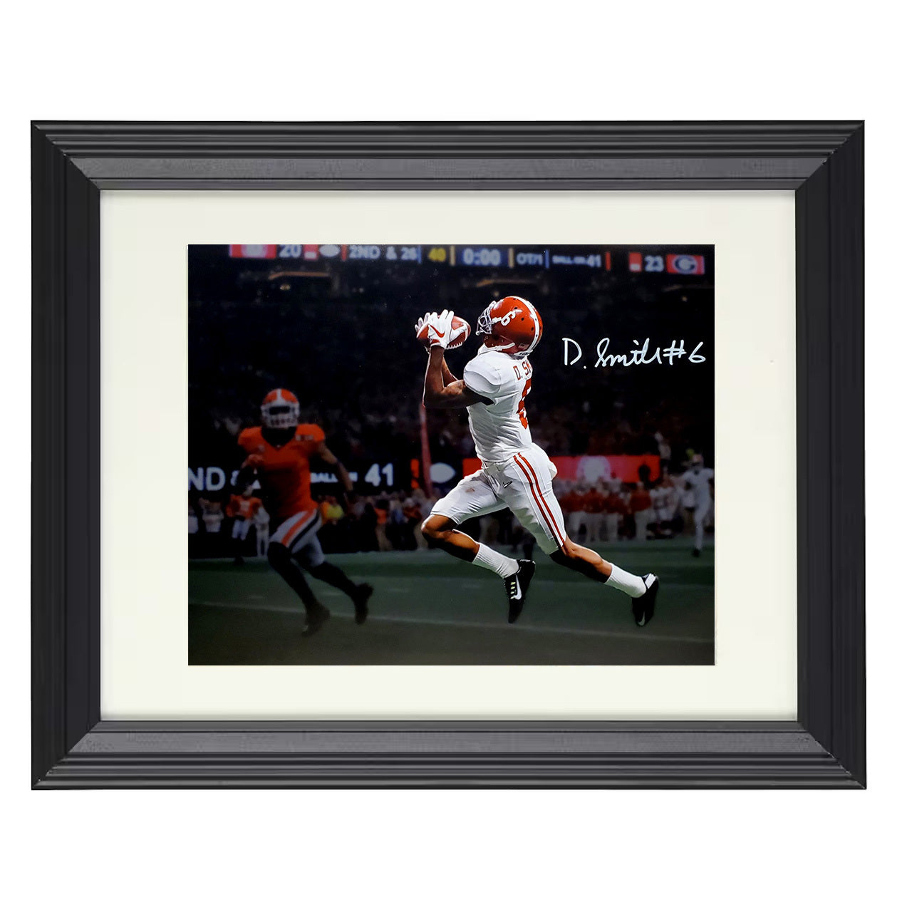 Alabama DeVonta Smith Game Winning Deep Catch 2nd and 26 8x10 black beveled frame college football wall art